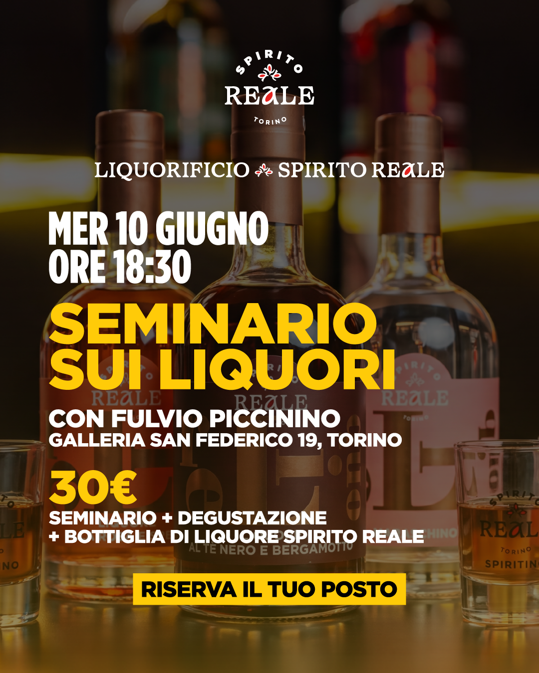 SEMINARIO SUI LIQUORI CON FULVIO PICCININO